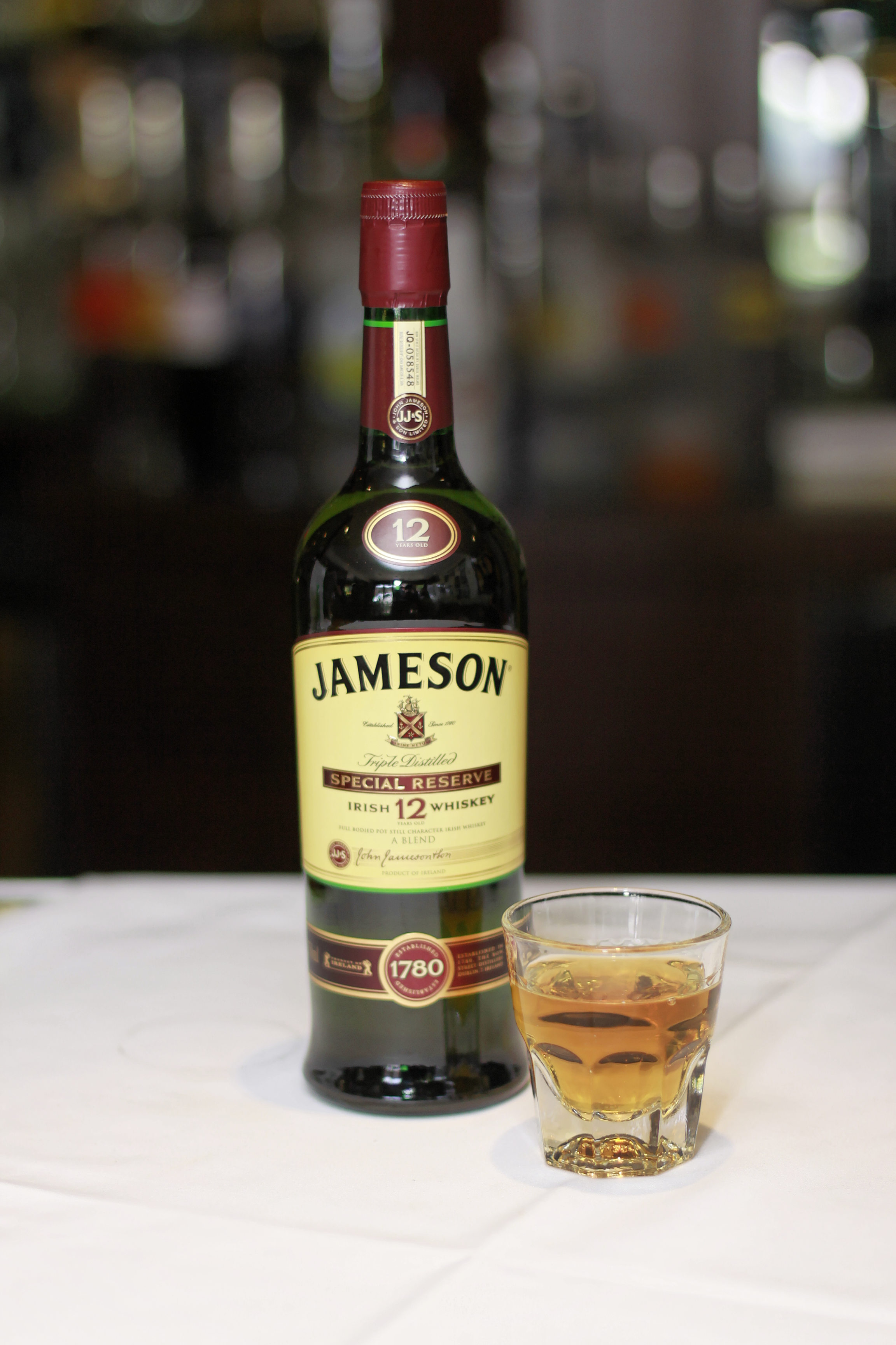A Picture of a bottle of Jameson at Crogan's