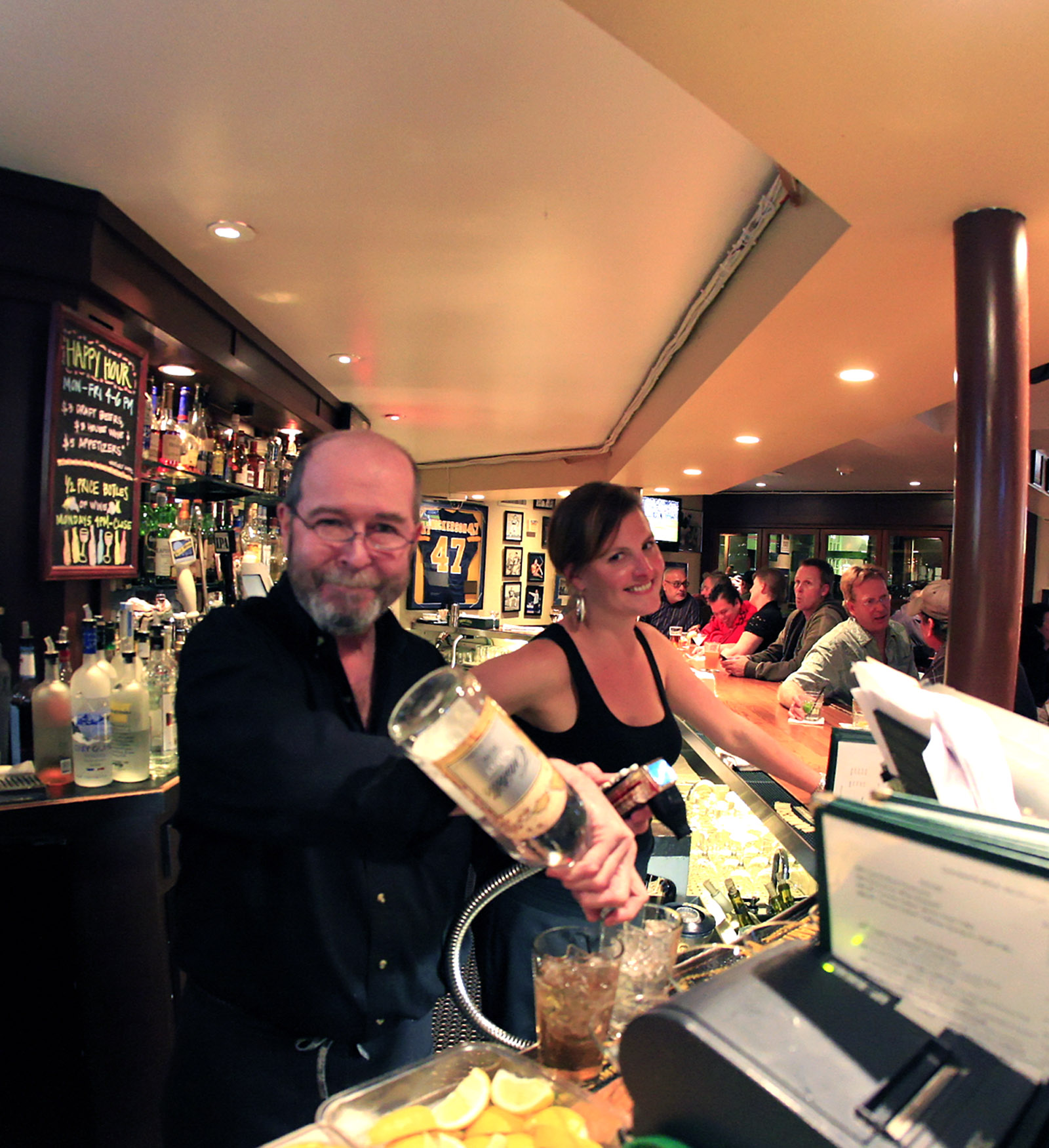 A picture of Joe the bartender at Crogan's Montclair